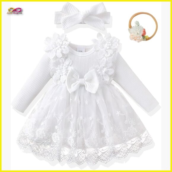 Other - Tutu Tulle Princess Dress Long Sleeve Special Occasion Elegant Baby Girl